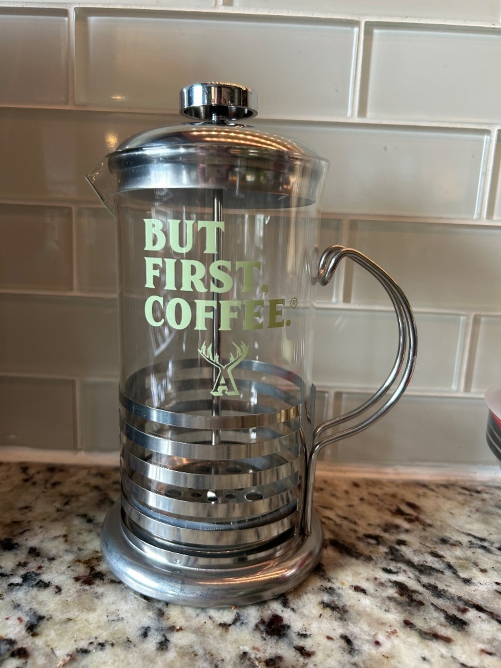 Alfred 20 Oz French Press Coffee Maker, new in box, glass